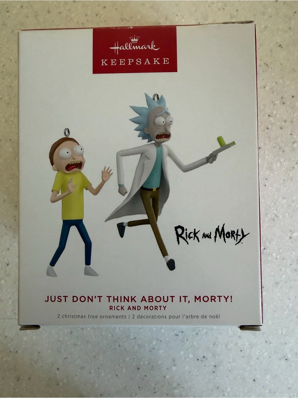 Hallmark Rick and Morty Ornament Pair - 2022. Just don’t think about it, Morty!